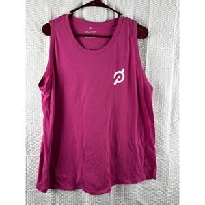 Peloton Studio Side Slit Muscle Tank pink tank‎ Size 1x